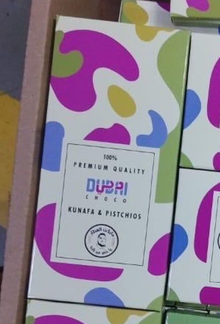 Dubai Chocolate Kunafa mit Pistazie – 180 g Tafel nussige Eleganz