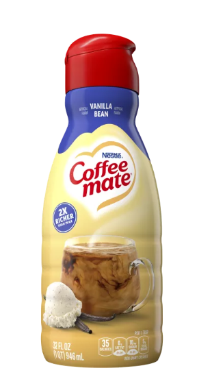 Flüssiger Kaffeeweißer mit Vanilleschoten