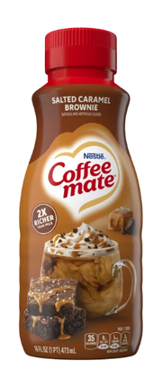 Crème à café liquide pour brownie au caramel salé