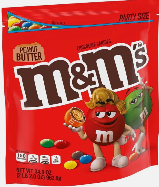 M&Ms Peanut Butter 963g party bag