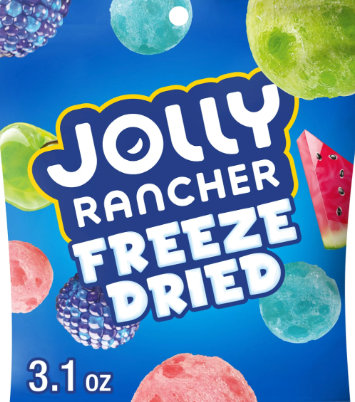 Jolly Rancher Freeze Dried Original Fruit Flavored Candy, Bag 3.1 oz