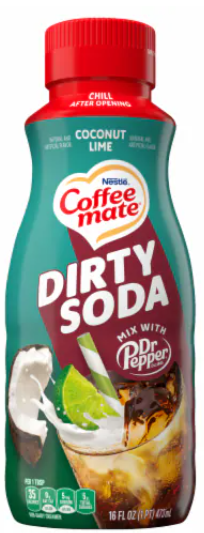 Coffee Mate Dirty Soda Coconut Lime Dr Pepper