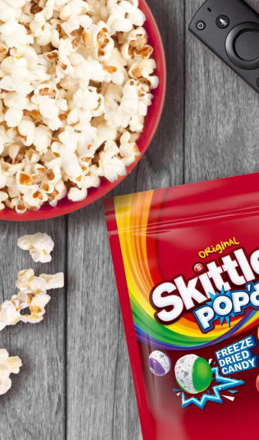 SKITTLES POP’D Originals Freeze Dried Candy – 156g Bag