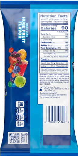 Jolly Rancher Original Fruit Flavoured Jelly Beans – Easter Candy Bag 397g