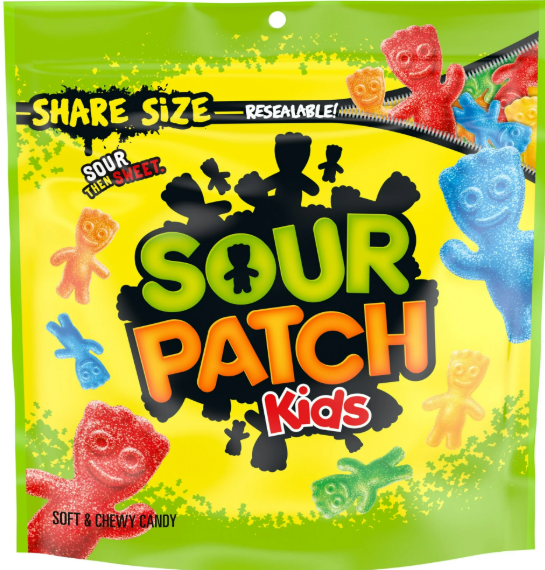 SOUR PATCH KIDS Soft & Chewy Candy – Share Size 340g Bag