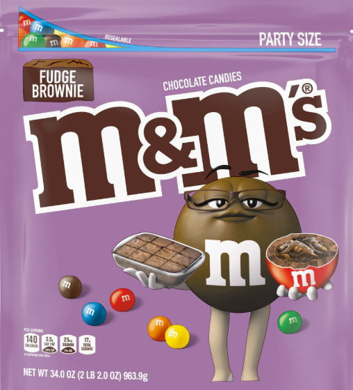 M&M’s Fudge Brownie Chocolate Candy – Share Size Bag (963 g)
