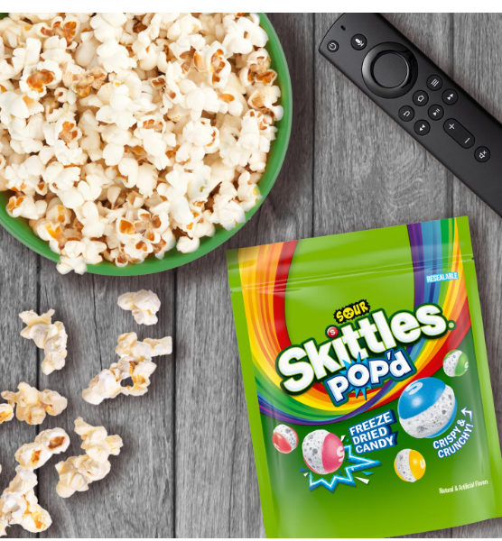 Sour Skittles Popped Freeze Dried Candy