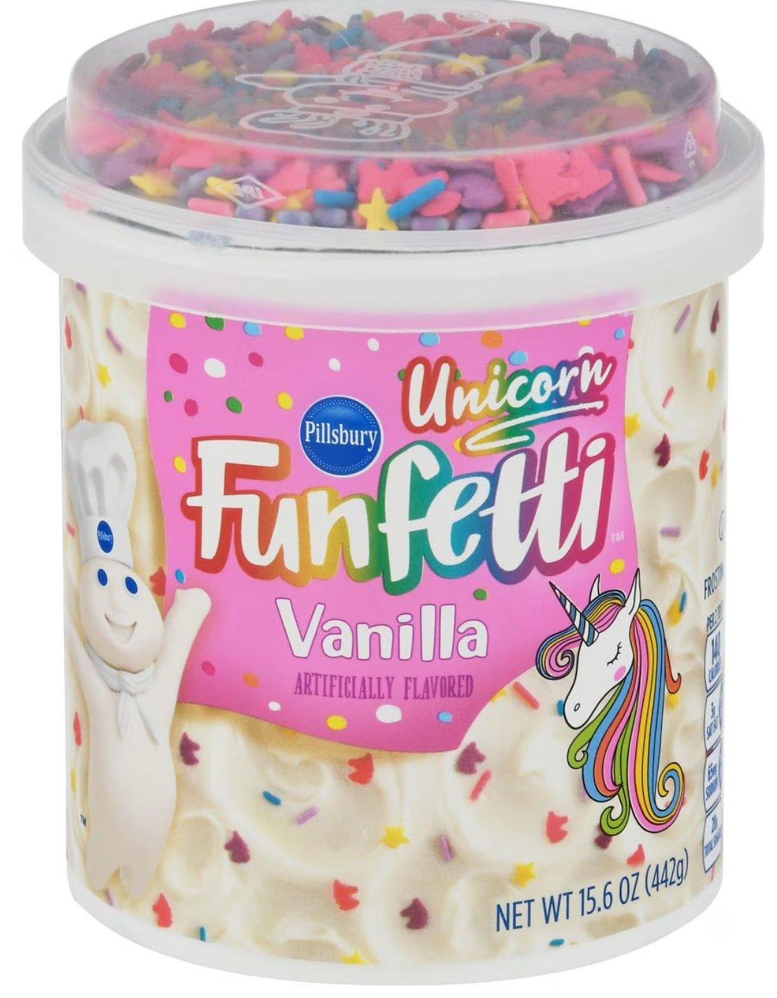 Pillsbury Funfetti Unicorn Vanilla Frosting – Magical, Sweet & Colourful (442 g Tub)
