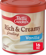 Betty Crocker Creamy Vanilla Frosting – Smooth, Sweet & Classic (454 g Tub)