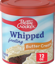 Betty Crocker Whipped Butter Cream Frosting – Light, Fluffy & Buttery (340 g Tub)
