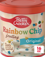 Betty Crocker Rainbow Chip Frosting – Colourful, Creamy & Fun (454 g Tub)