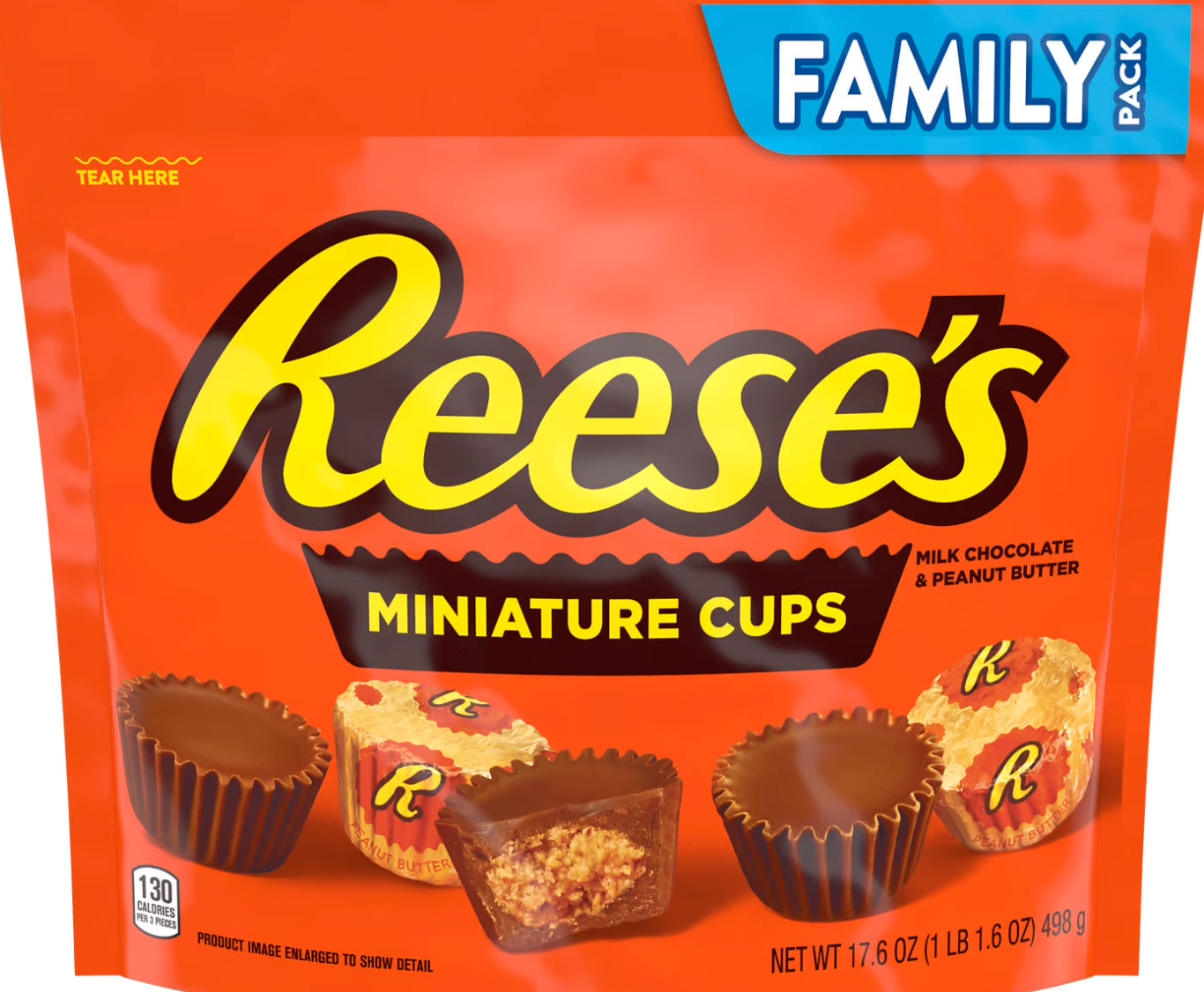 Reese’s Miniature Cups – Bite-Sized Peanut Butter Bliss (499 g Bag)