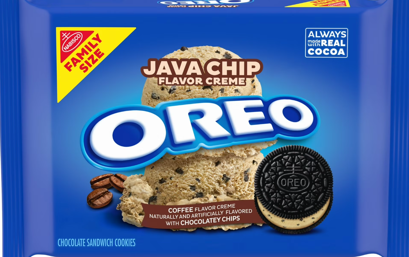 Oreo Java Chip Sandwich Cookies – Coffee Lover’s Dream (303 g Pack)