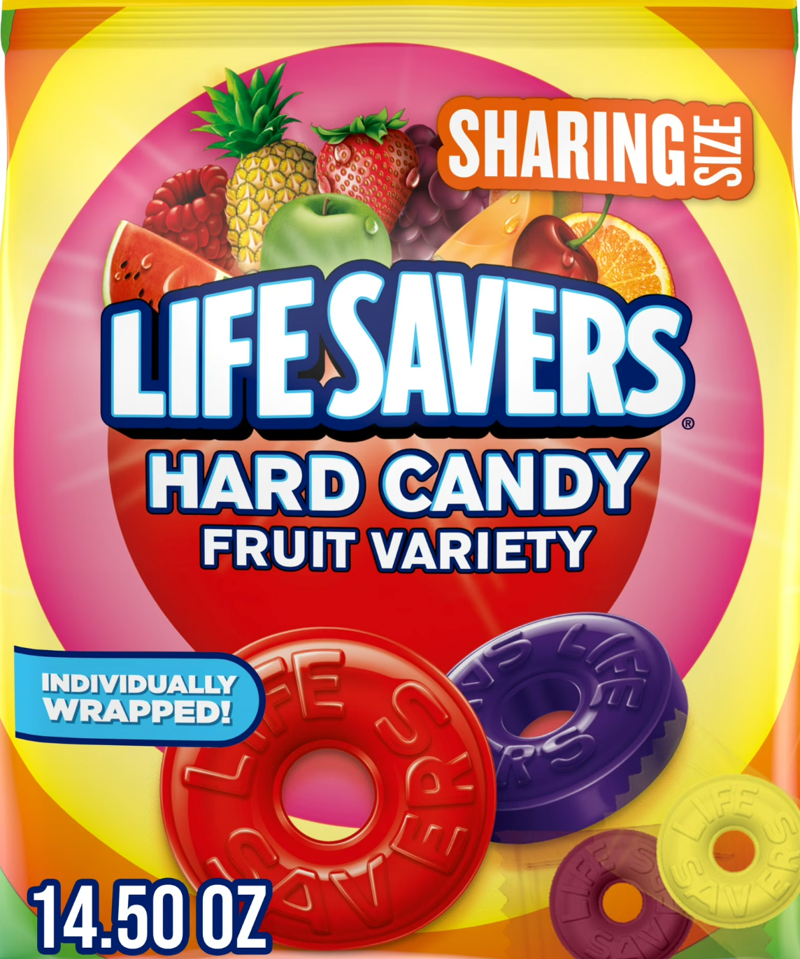 Life Savers Fruit Variety Hard Candy – Sweet, Fruity & Classic (397 g Bag)