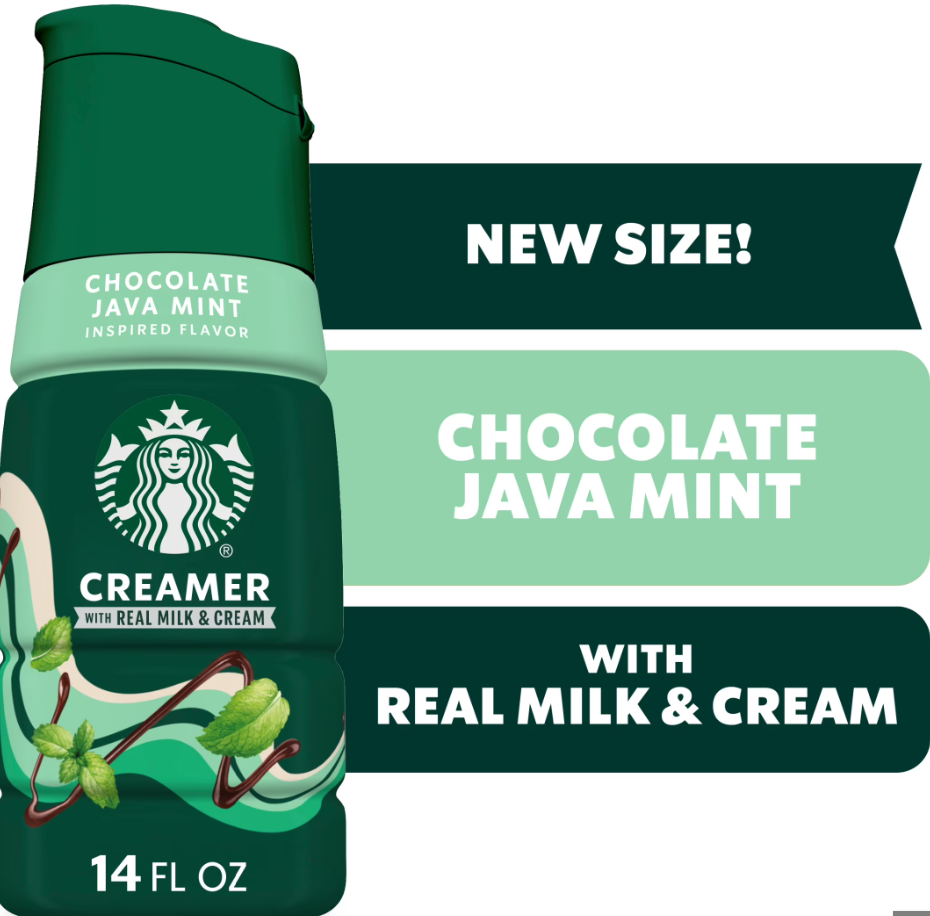 Starbucks Chocolate Java Mint Liquid Coffee Creamer – Chocolatey Bliss (414 ml Bottle)