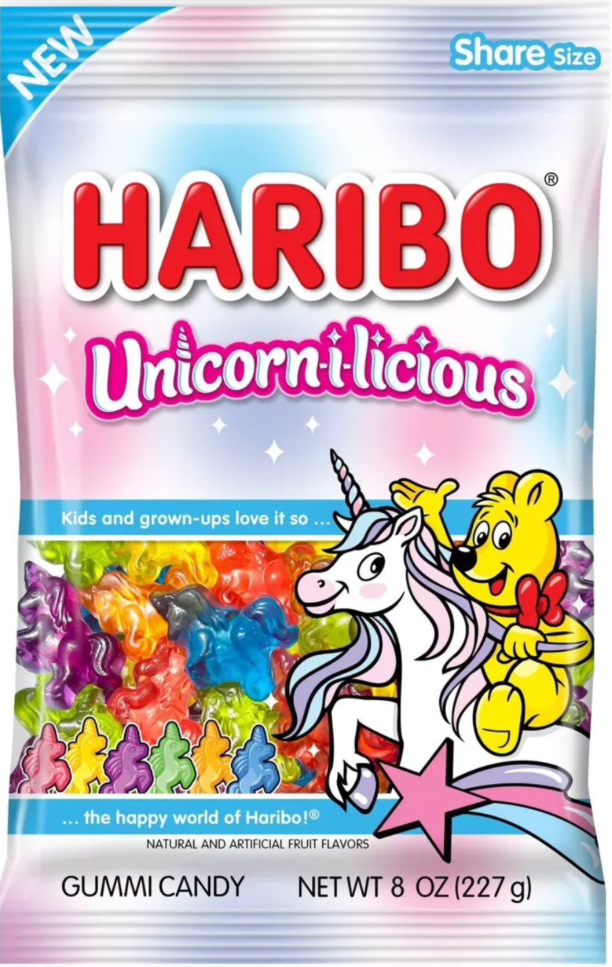 Haribo Unicornlicious – Magical Fruity Gummy Fun (227 g Bag)