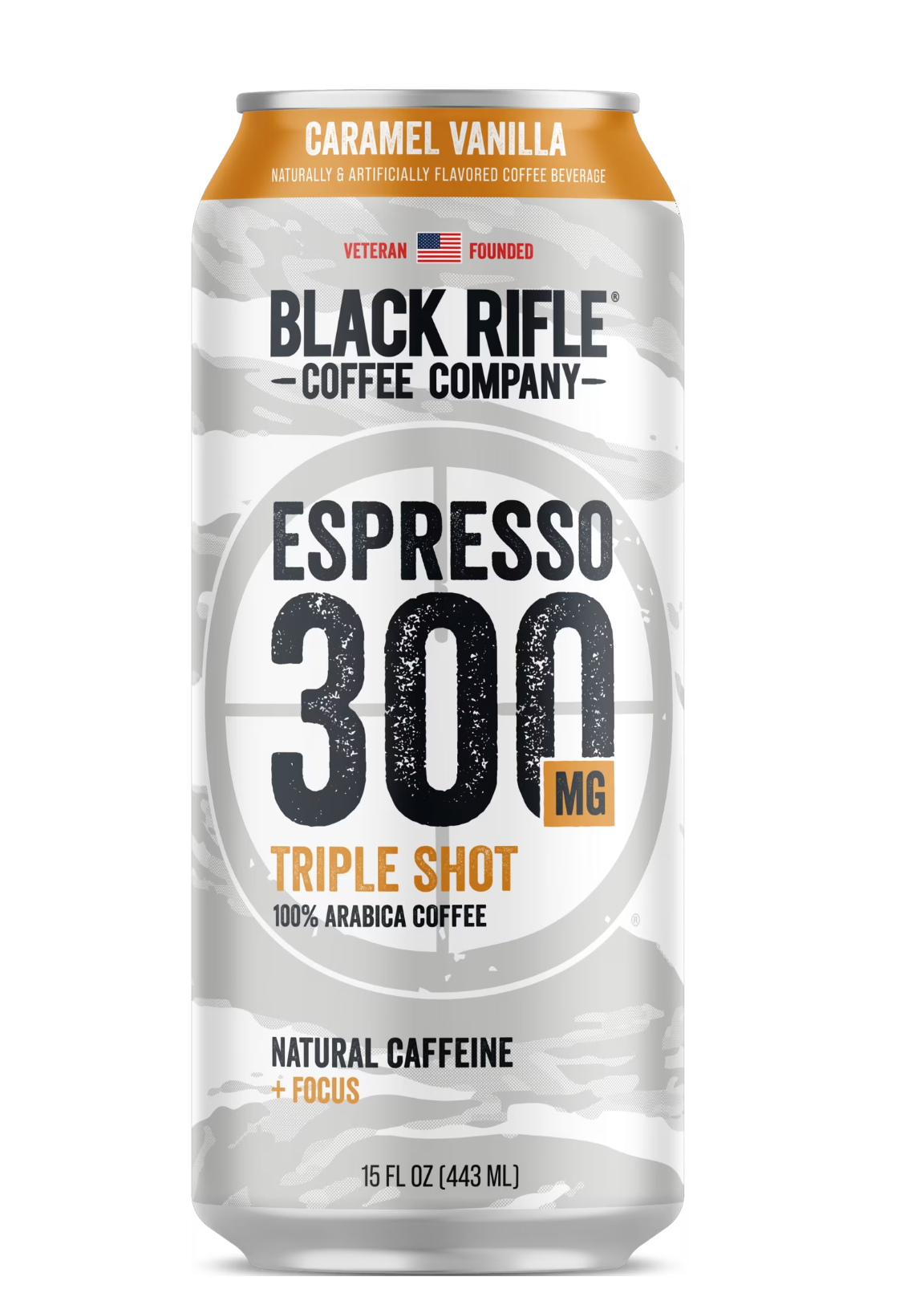 Black Rifle Coffee Espresso Triple Shot Caramel Vanilla – Strong, Sweet & Super Smooth (443 ml Can)