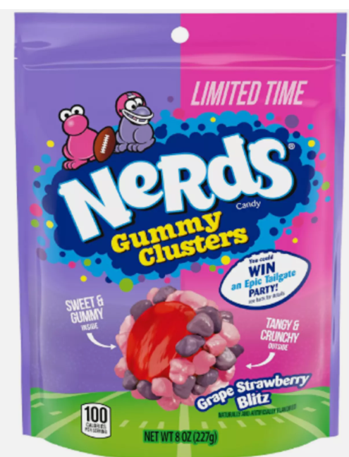 Nerds Gummy Clusters Grape Strawberry Blitz 227g