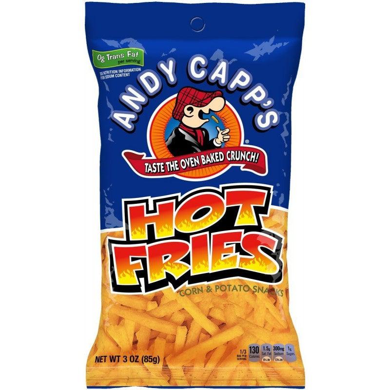 Andy Capp's Hot Fries 85g Mindestens haltbar bis Mai/Juli