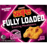Arnott's Shapes Fully Loaded Sizzling Meatlovers 130g