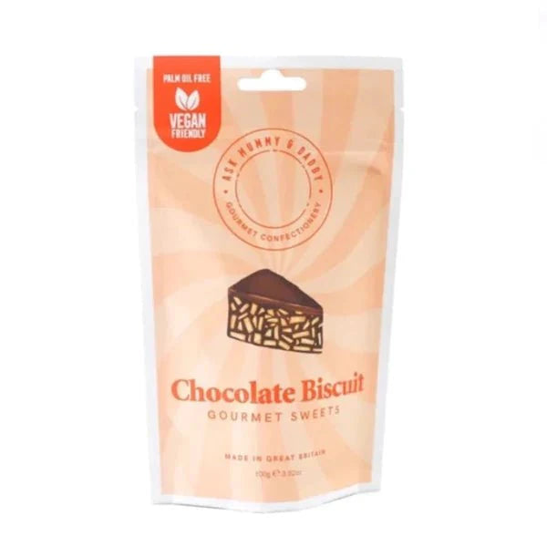 Ask Mummy & Daddy Chocolate Biscuit Gourmet Sweets 100g