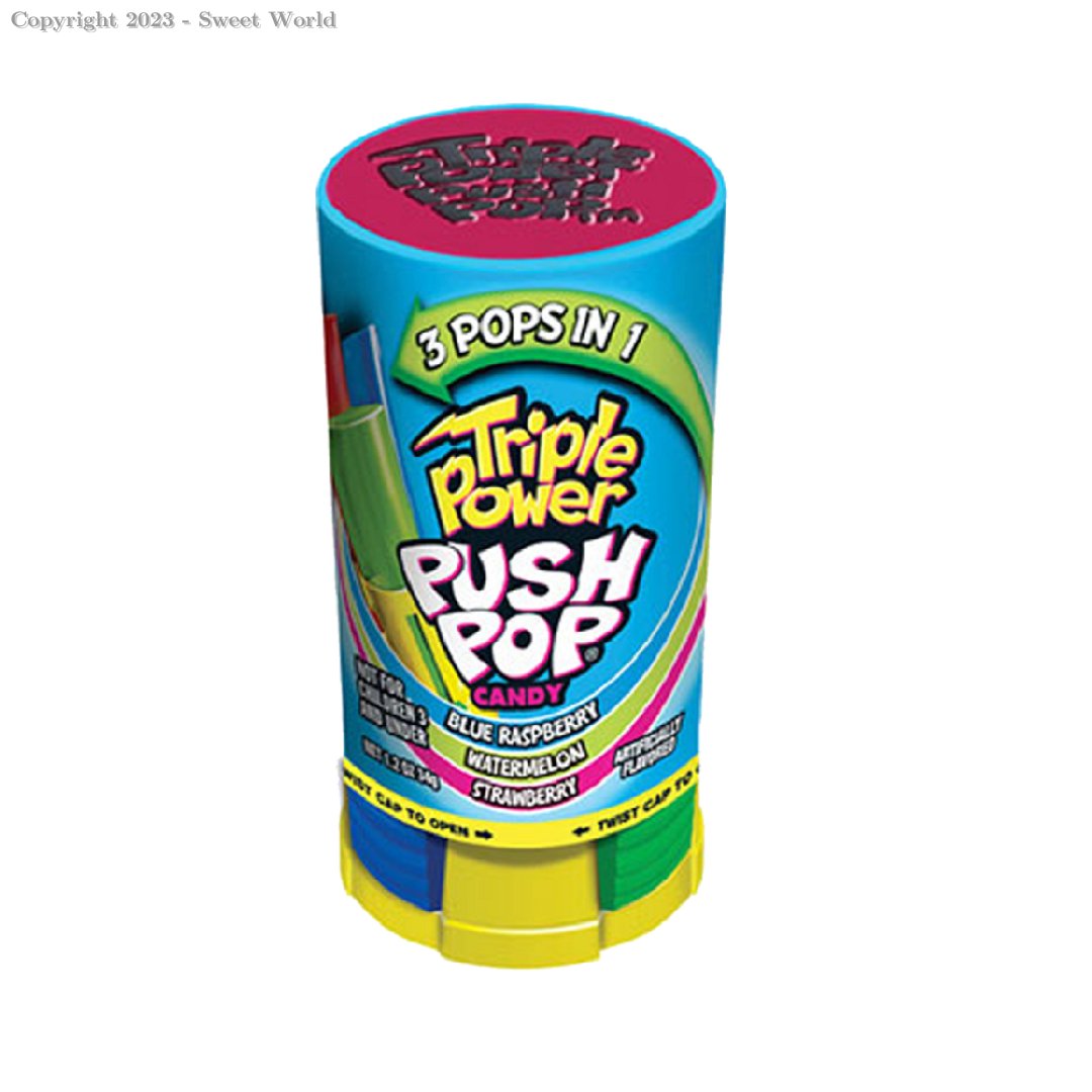 Bazooka Triple Power Push Pop 34g