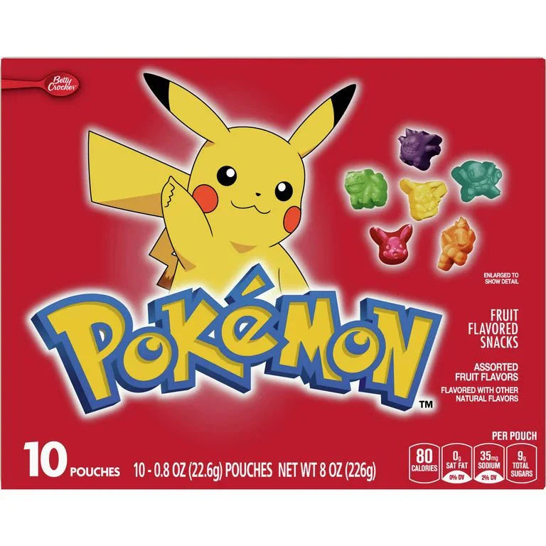 Betty Crocker Pokemon Fruit Flavoured Snacks 226g