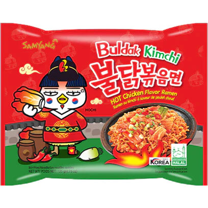 Samyang Buldak Noodles Hot Chicken Kimchi Ramen (5pack)