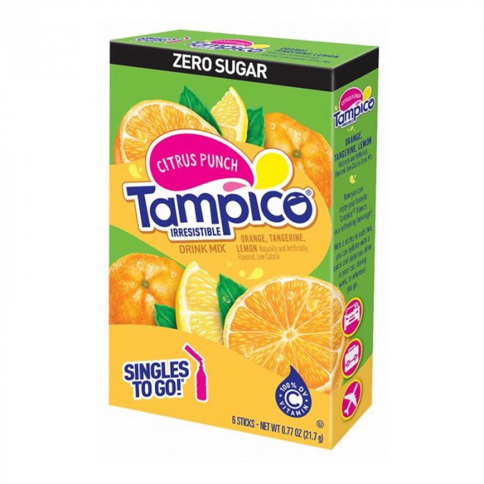 Tampico Singles To Go Citrus Punch 6 pack 21.7g