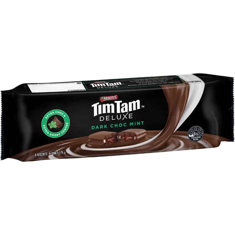 Tim Tam Deluxe Dark Choc Mint 175g