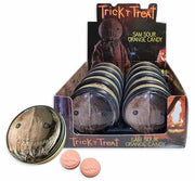 TRICK R TREAT SAM SOUR ORANGE CANDY TIN