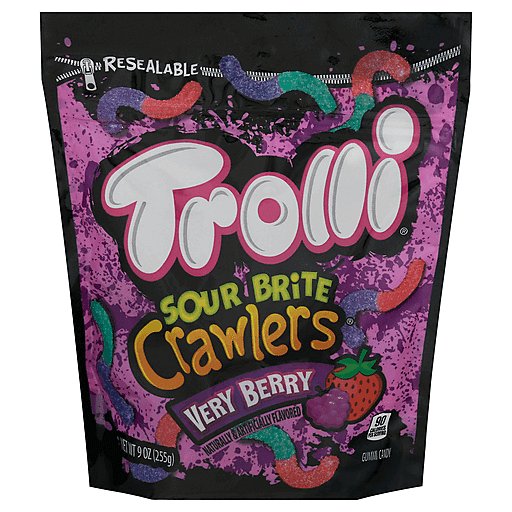 Trolli Sour Brite Crawlers Très Baies 255 g