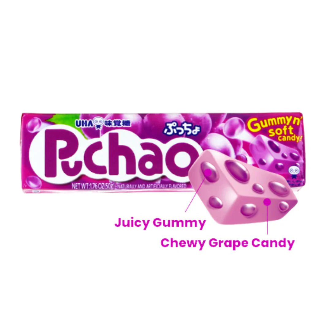 UHA Puchao Grape Soft Candy 50g