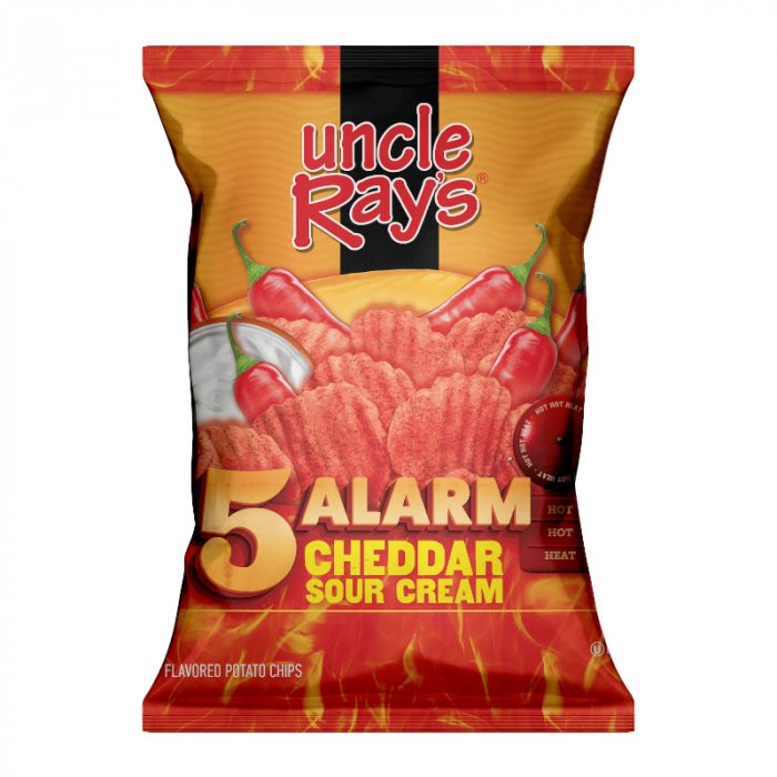 Uncle Ray's 5 Alarm Cheddar Sour Cream Chips 85g