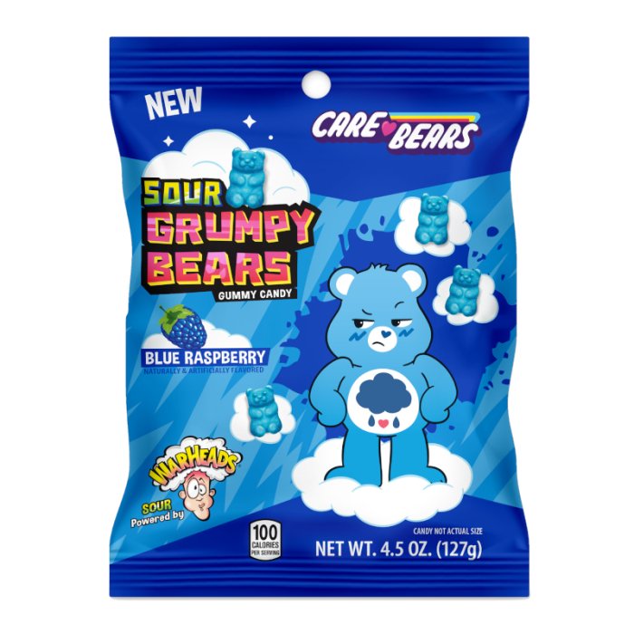 Warheads & Care Bears Sour Grumpy Bears 127g
