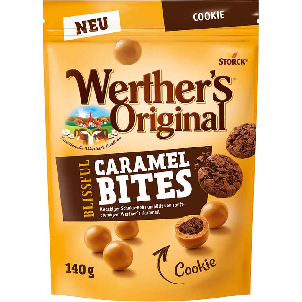 Werther's Original Caramel Cookie Bites (Germany) 154g