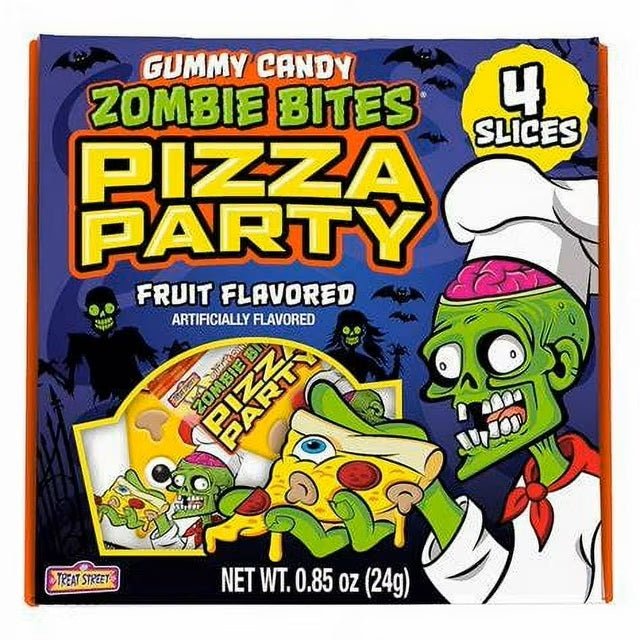 Zombie Bites Pizza Party Gummy Candy 24g