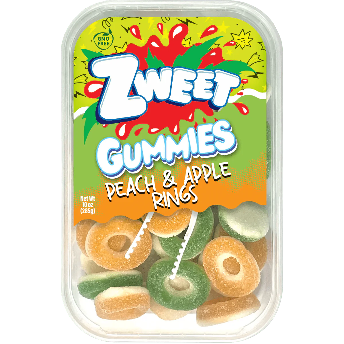Zweet Gummies Peach and Apple Rings 285g