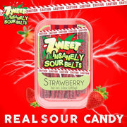 Zweet Gummies Sour Strawberry Belts 285g