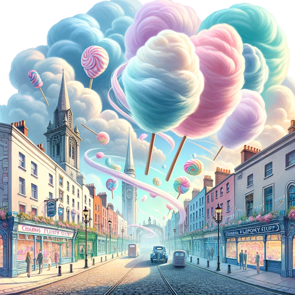 Float into a Cloud of Sweetness with Charms Fluffy Stuff Cotton Candy from Dublin's Candy Cave!