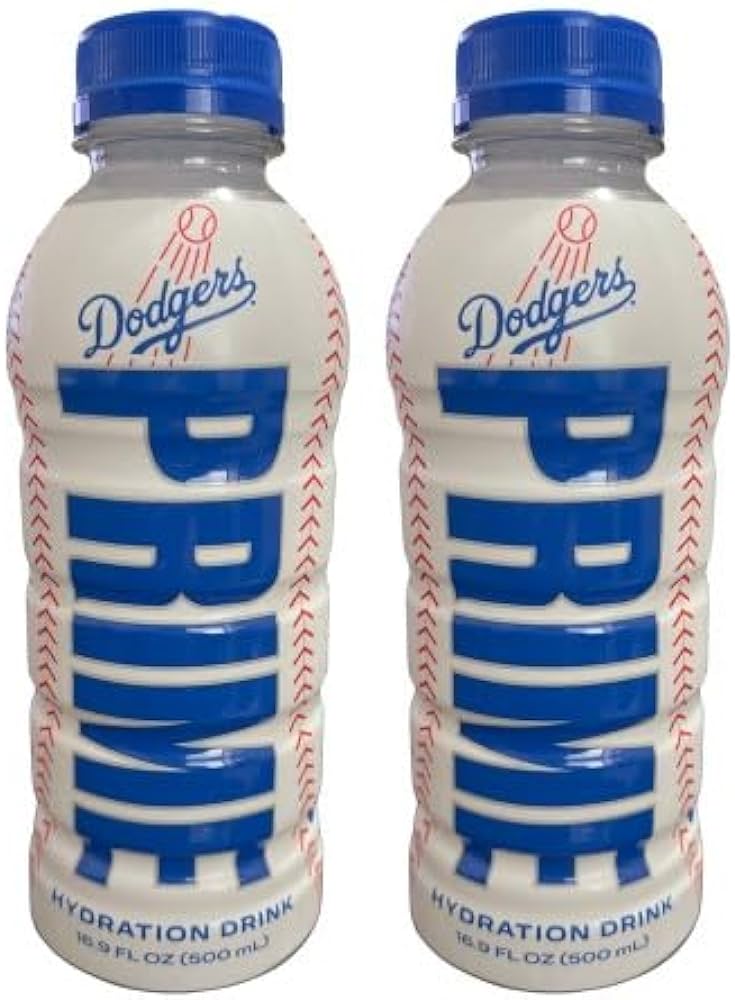 La Dodgers Prime Drink White Bottle