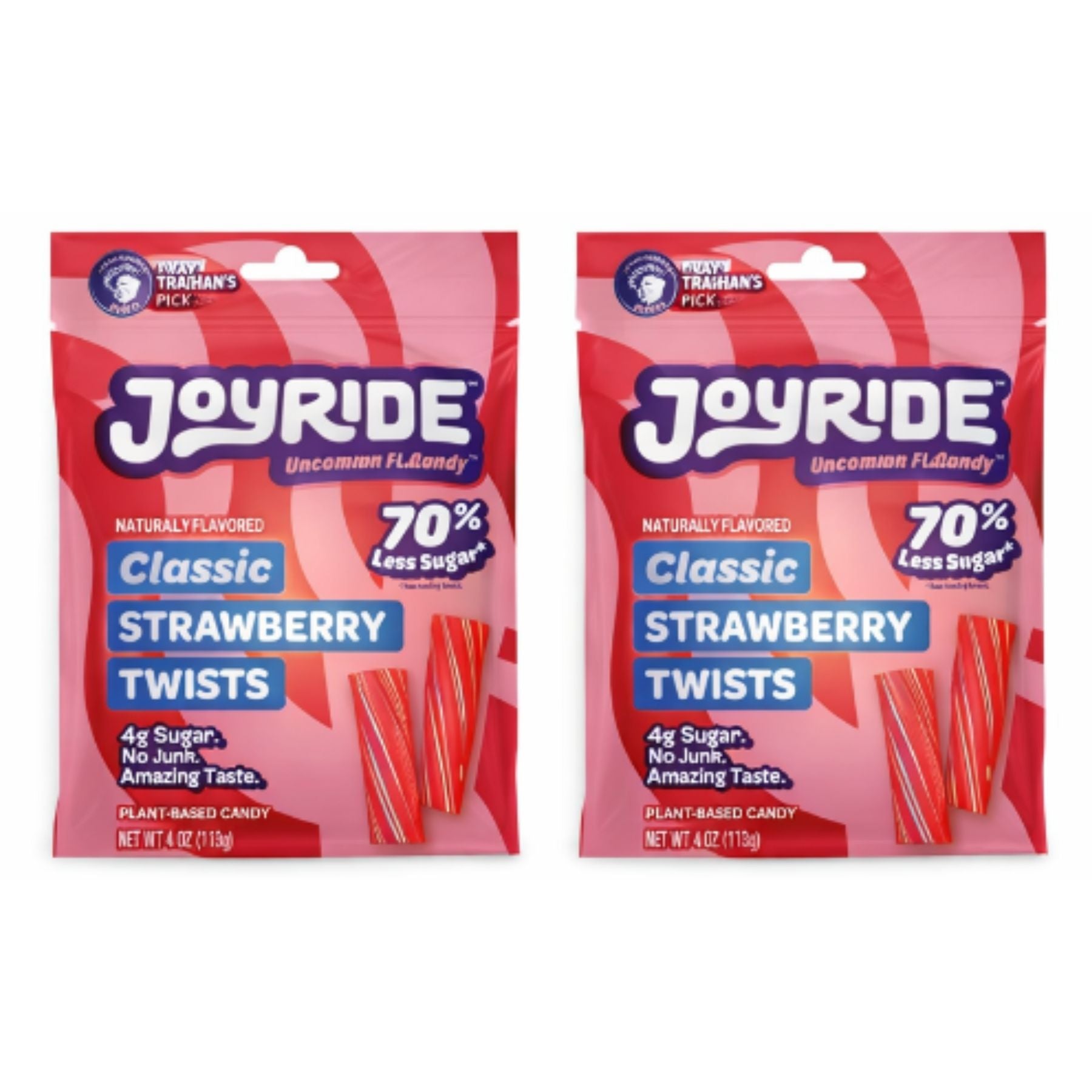 White Smoke Twin Pack Joyride Uncommon Candy’s Classic Strawberry Twists