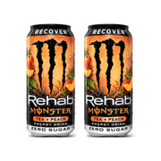 White Smoke Twin Pack Monster Energy Rehab Peach Tea 458 ml