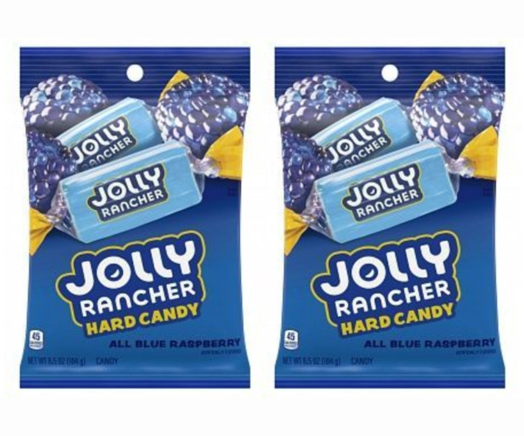 Twin Pack Jolly Rancher Hard Candy All Blue Raspberry 184g