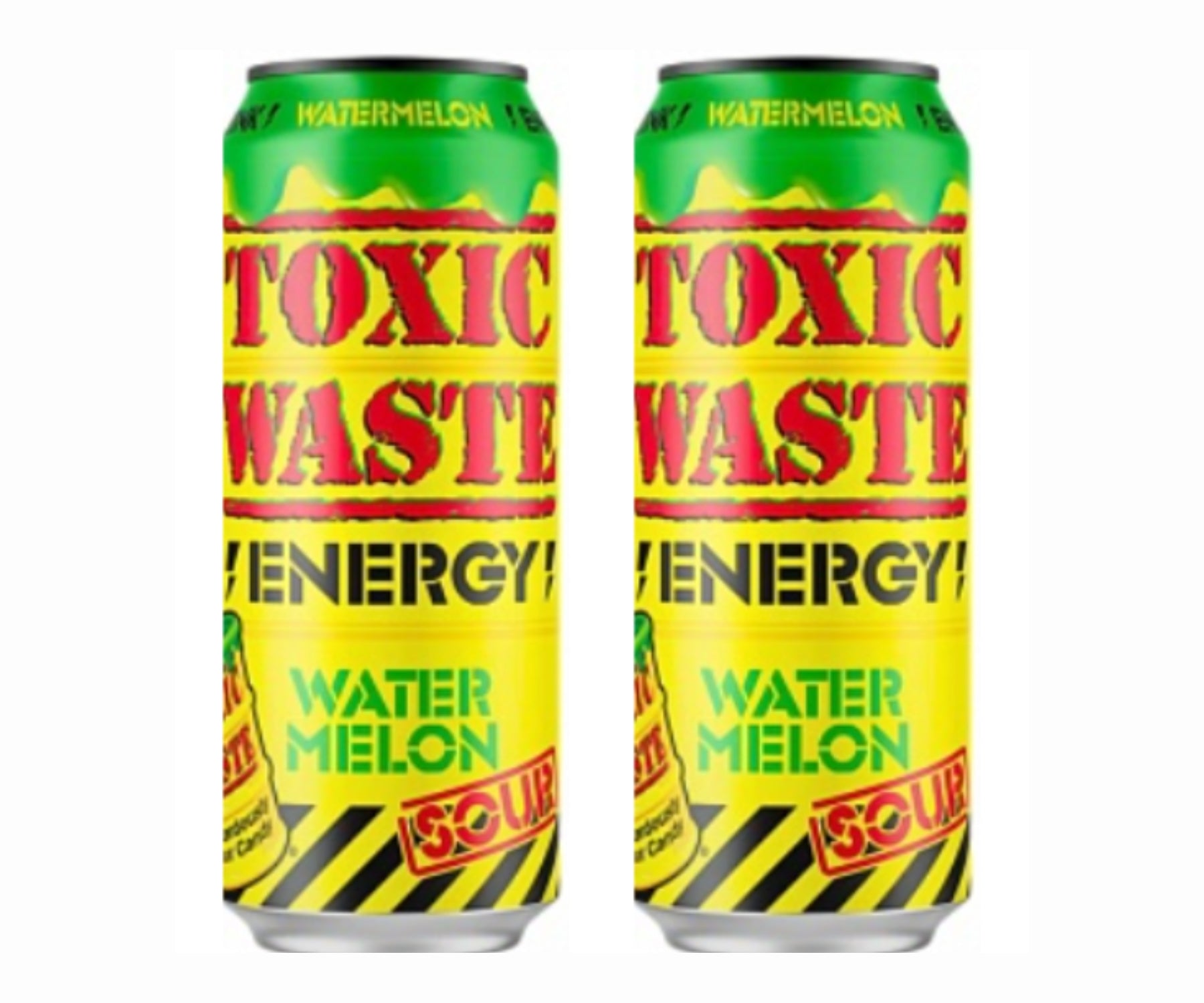 Twin Pack Toxic Waste Energy Drink Sour Watermelon 500 ml