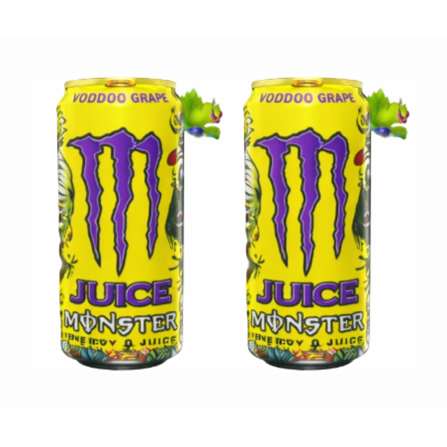 White Smoke Twin Pack Monster Energy Juice Voodoo Grape 500 ml (USA Release)