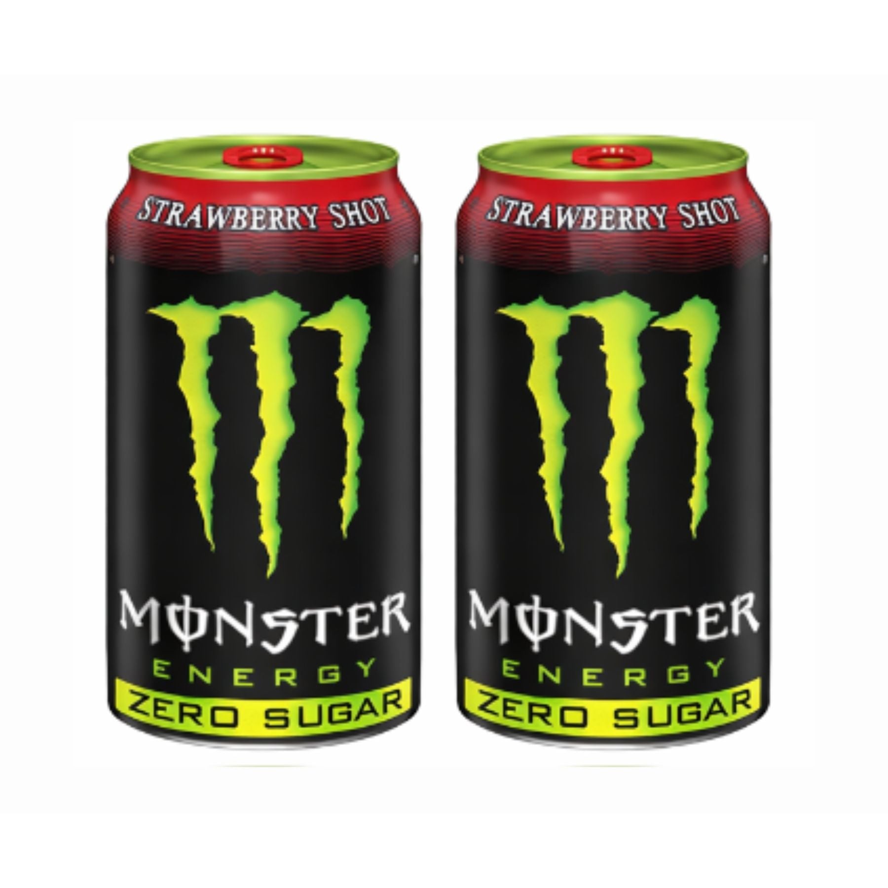 Black Twin Pack Monster Energy Strawberry Shot Zero Sugar 500 ml (USA Release)