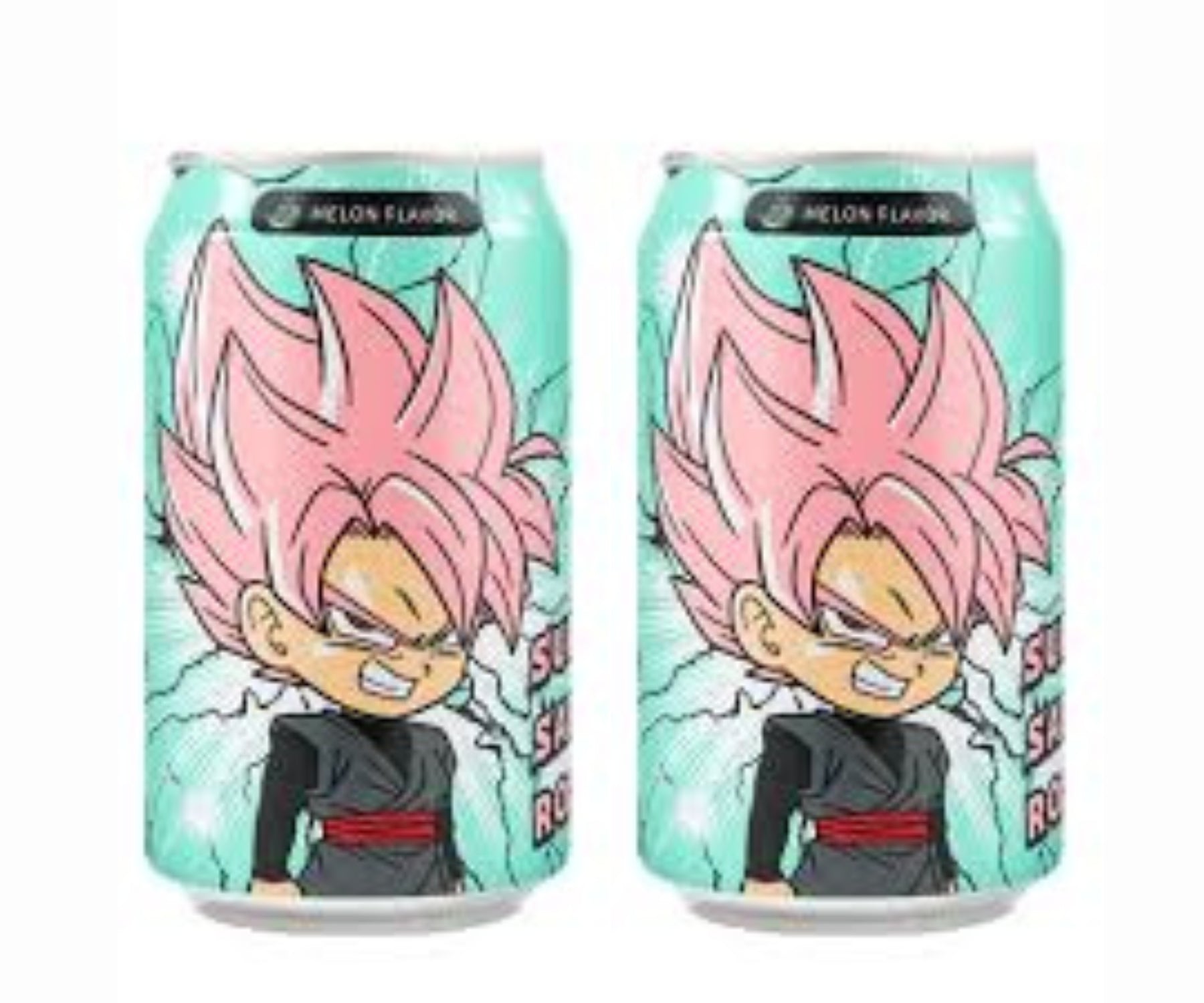 Twin Pack Ocean Bomb Dragon Ball Super Saiyan Rosé Melon Soda 330 ml