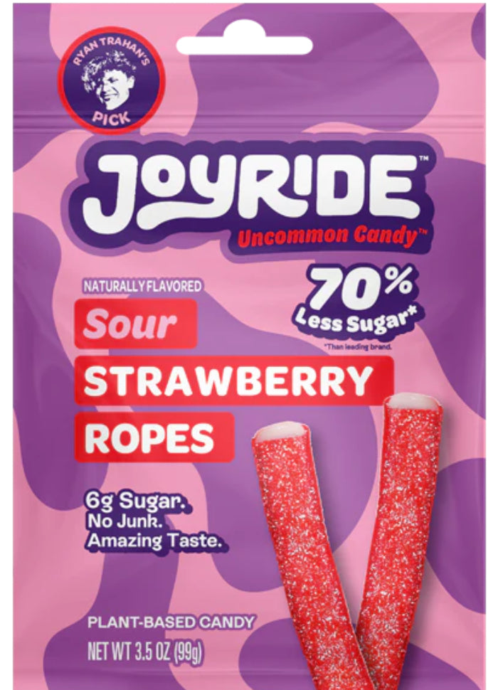 Joyride Uncommon Candy’s Strawberry Sour Ropes