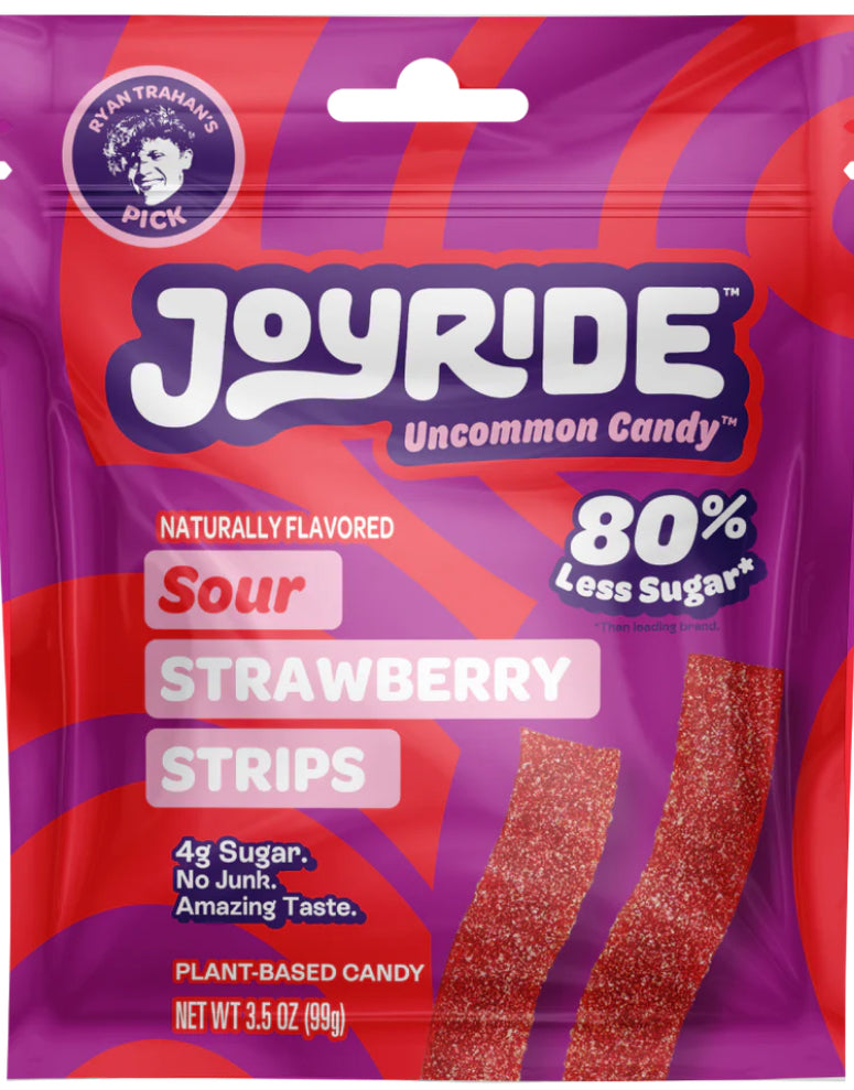 Joyride Uncommon Candy Sour Strawberry Strips